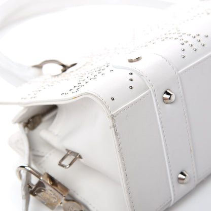 Christian Dior Calfskin Cannage Studded East West Lady Dior White 6 of 25