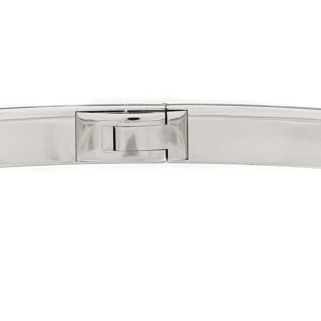 Cartier 18K White Gold 10 Diamond Small LOVE Bracelet 16 5 of 8