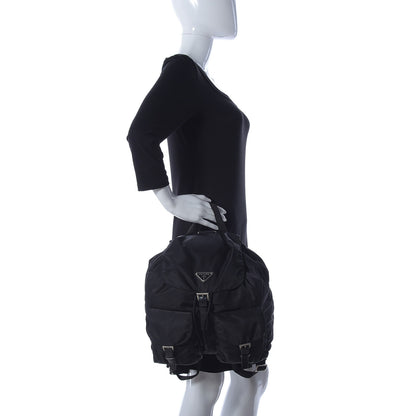 Prada Nylon Vela Medium Backpack Black 2 of 10