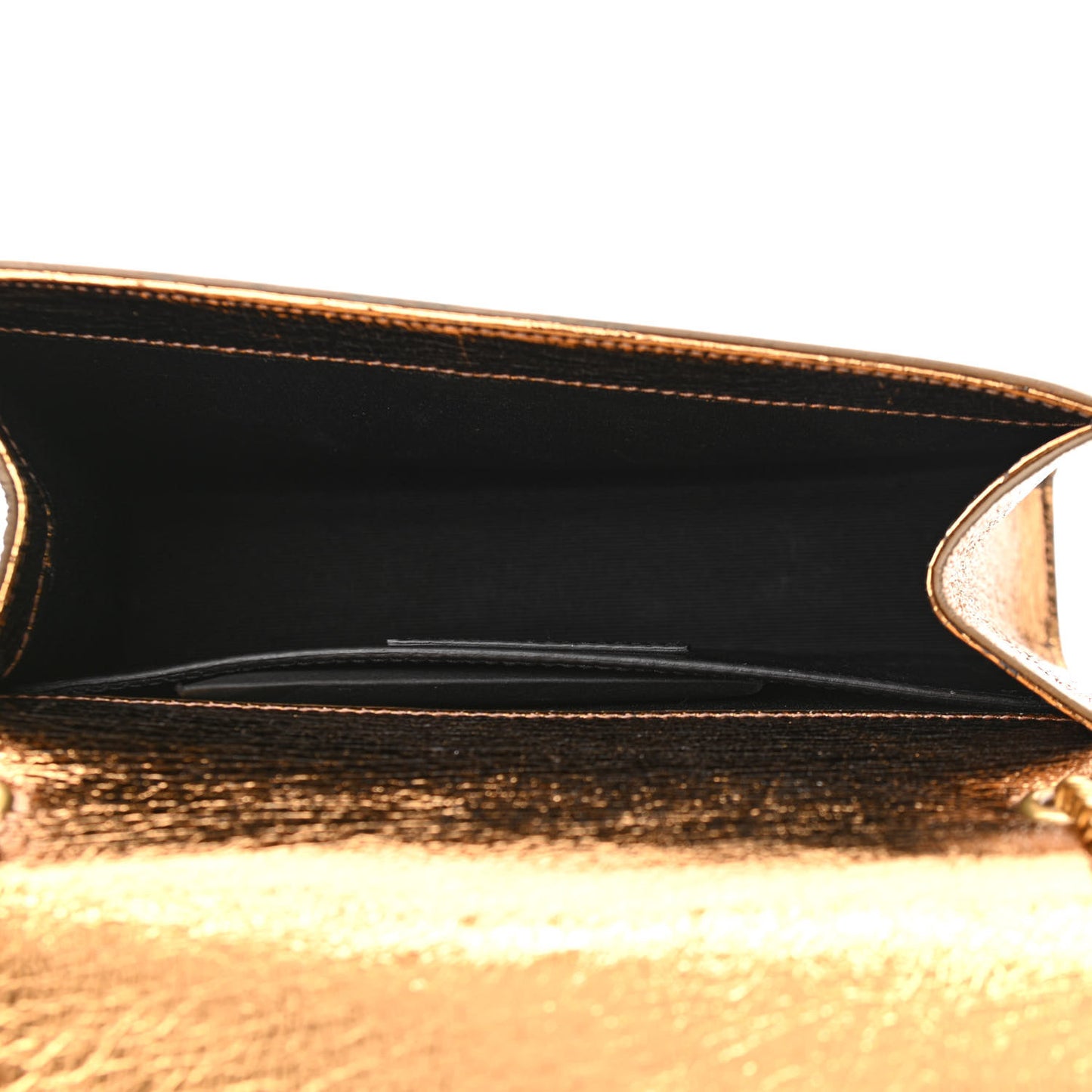 Metallic Calfskin Small Classic Monogram Kate Satchel Bronze