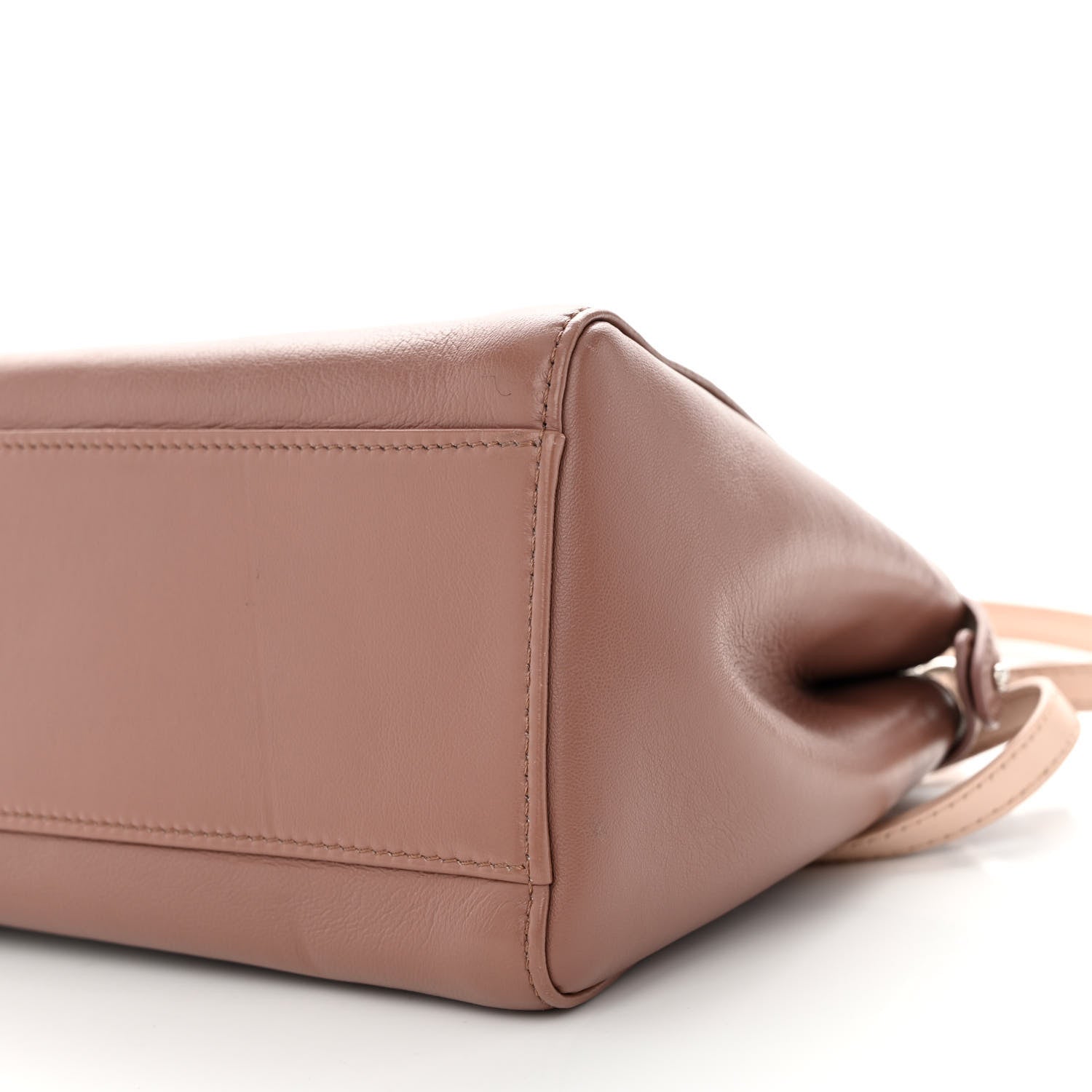 Fendi Nappa Colorblock Mini Peekaboo Iconic Satchel English Rose Plaster Oxigen 10 of 10