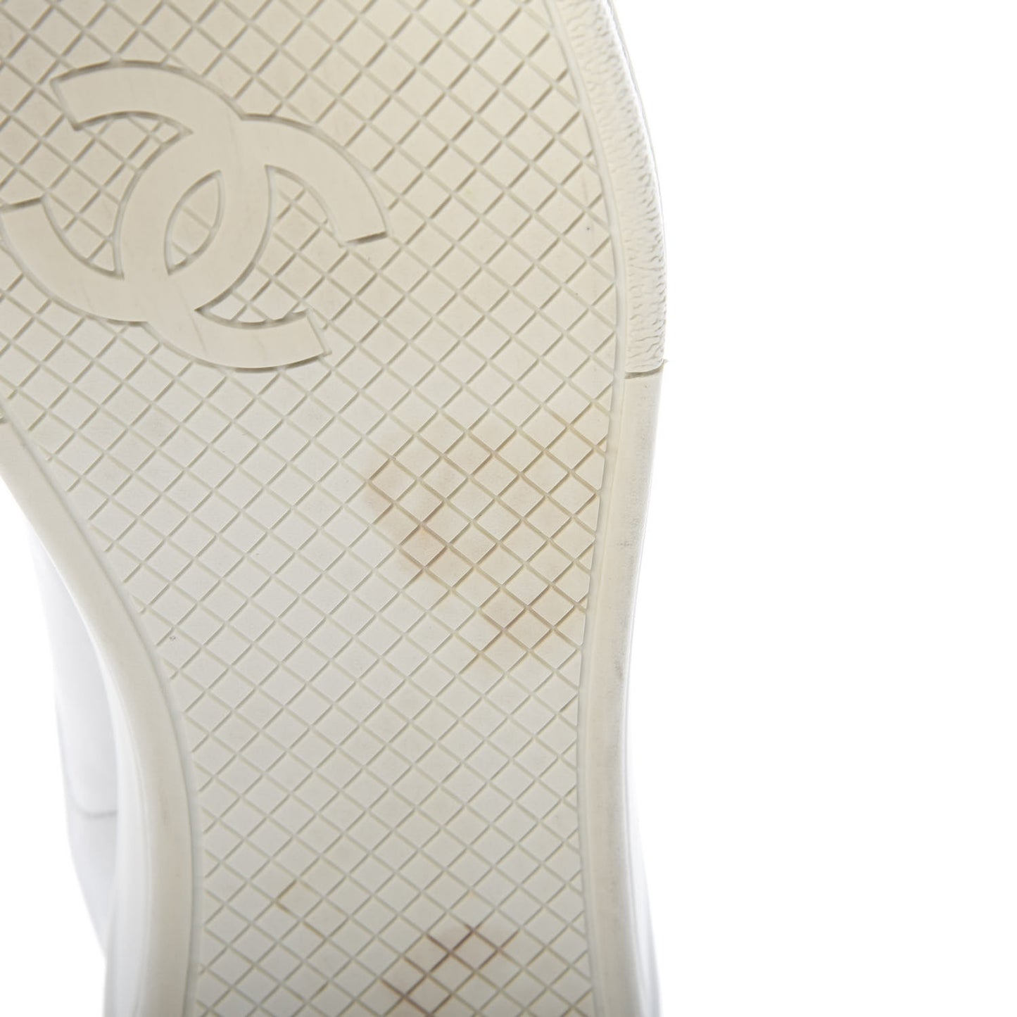 Calfskin CC Sneakers 38 White