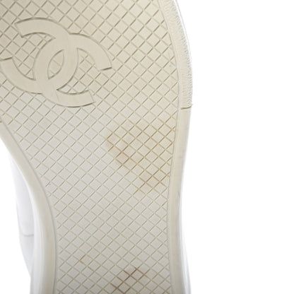 Chanel Calfskin CC Sneakers 38 White 8 of 12