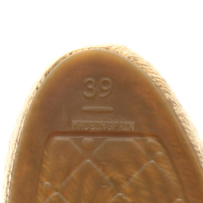 Chanel Lambskin Quilted CC Chain Espadrilles 39 Pink Red 8 of 9