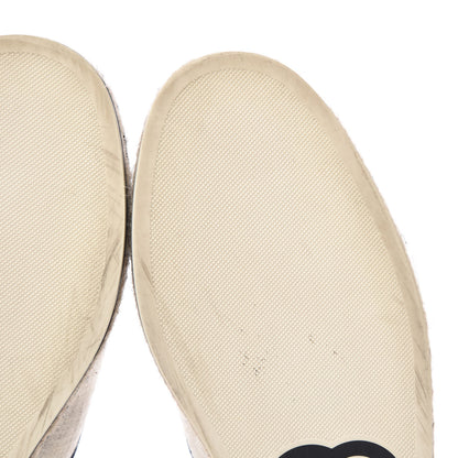 Chanel Cotton Lace Up Espadrilles 41.5 Light Beige 15 of 15