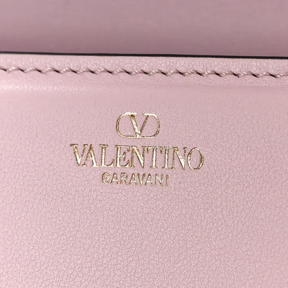 Valentino Garavani Calfskin Crystal Vlogo Small Loco Shoulder Bag Rose Cannelle 6 of 9