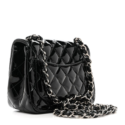 Chanel Patent Calfskin Quilted Mini Square Flap Black 3 of 13