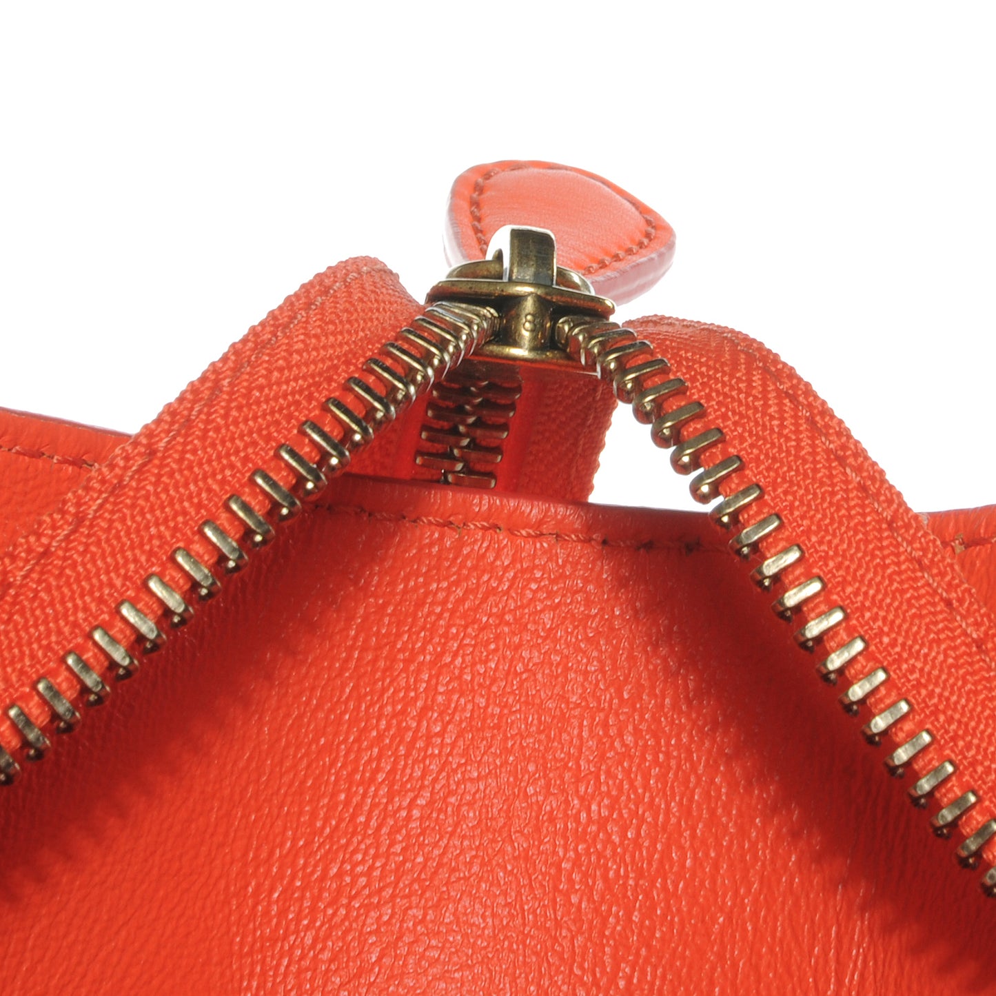 Smooth Calfskin Mini Luggage Bright Orange