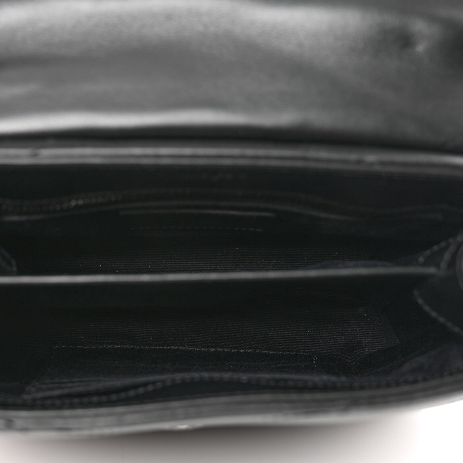 Saint Laurent Calfskin Y Quilted Monogram Monochrome Toy Loulou Crossbody Bag Black 5 of 9