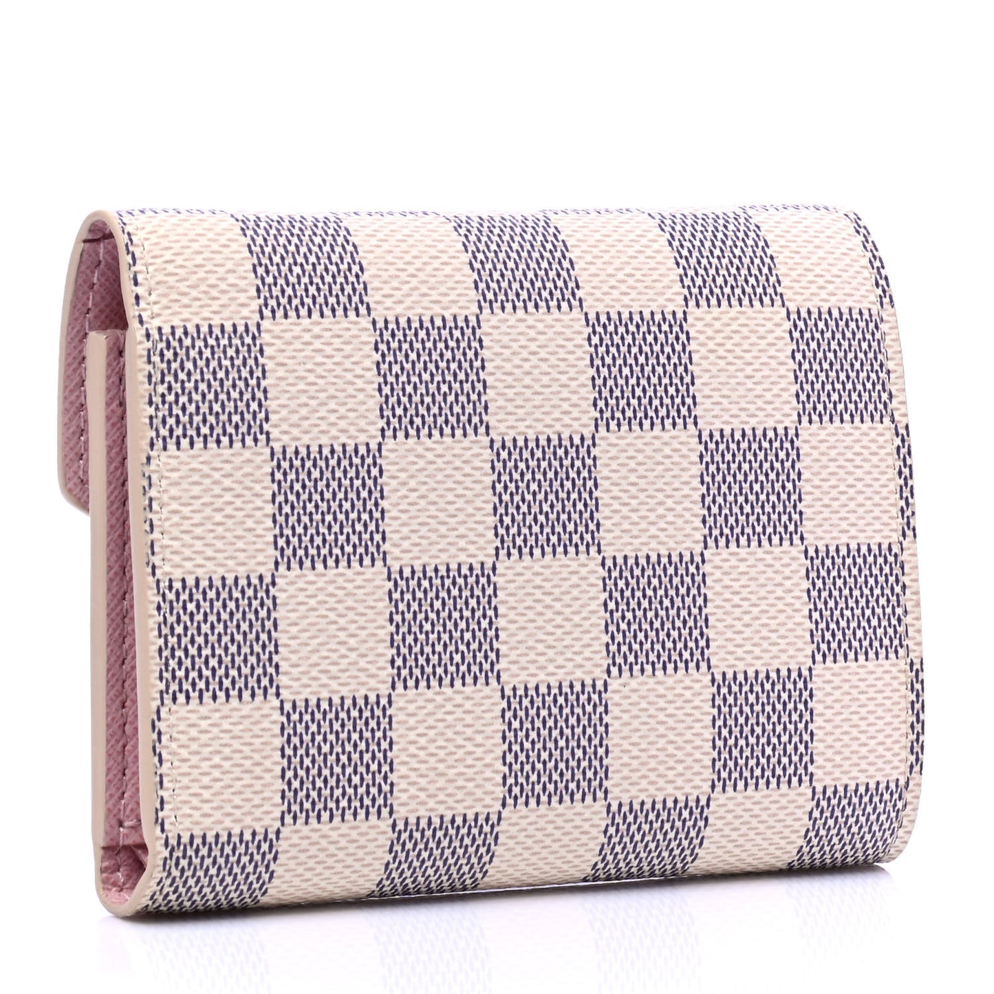 Damier Azur Victorine Wallet Rose Ballerine