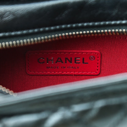 Chanel Aged Calfskin Quilted Small Gabrielle Hobo Black 6 of 9