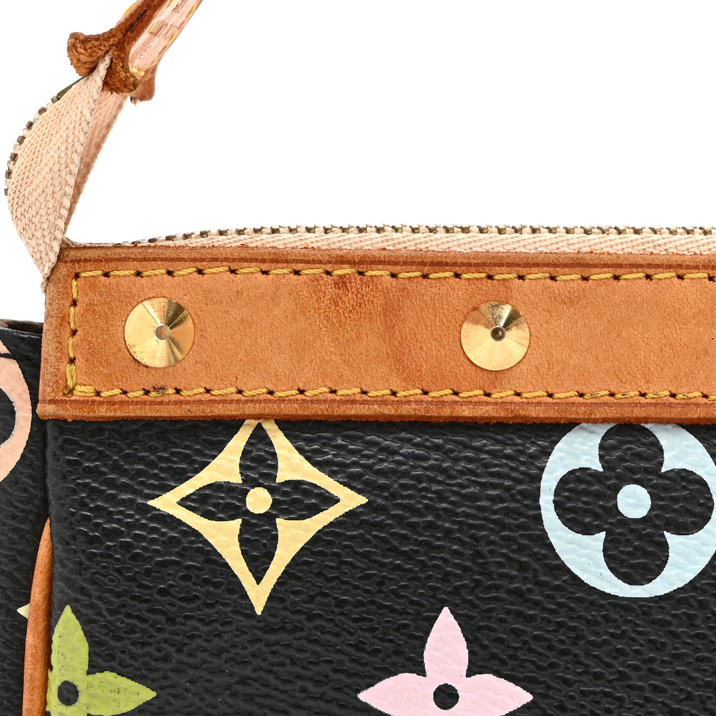 Monogram Multicolor Pochette Accessories Black