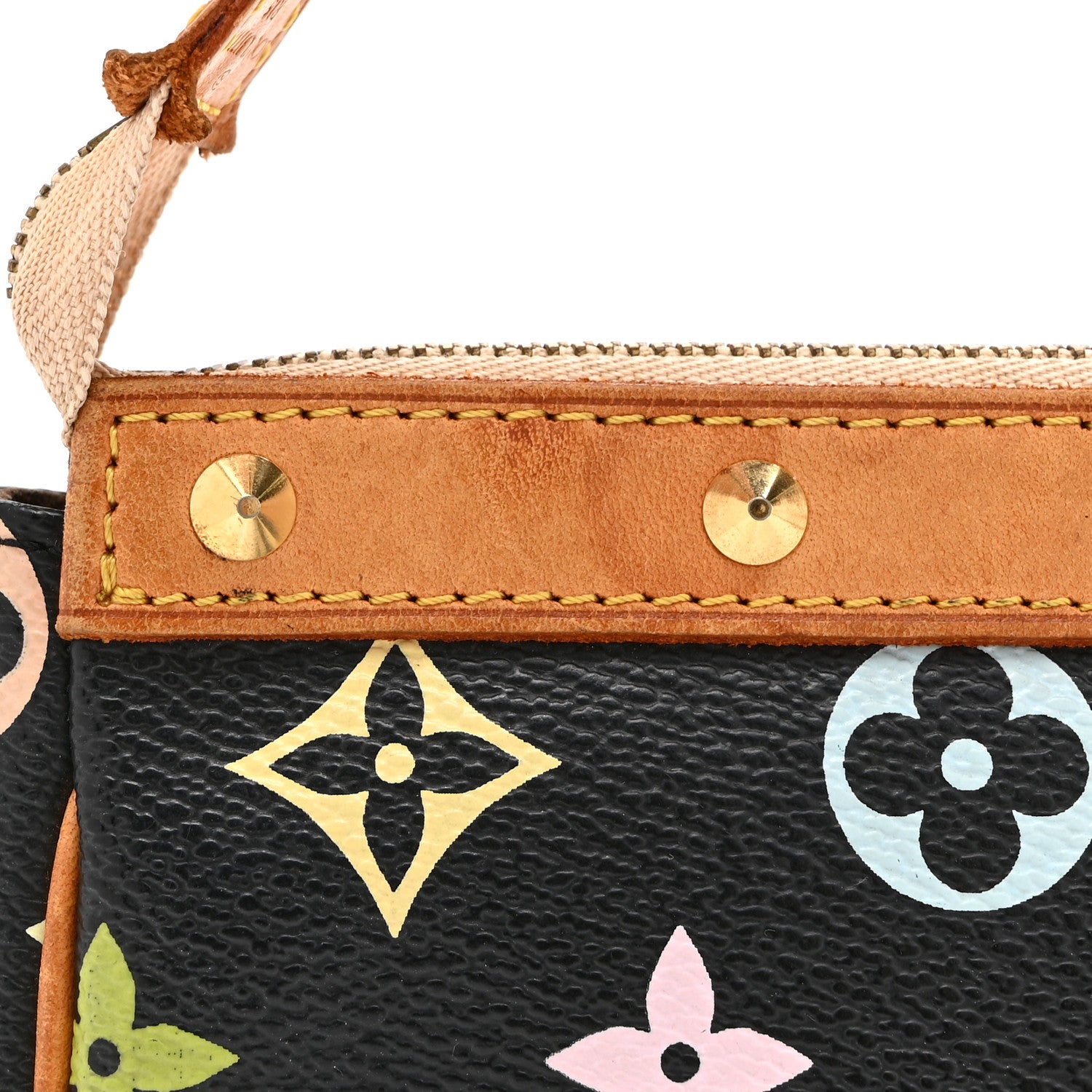 Louis Vuitton Monogram Multicolor Pochette Accessories Black 11 of 12