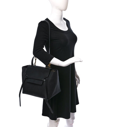 Celine Grained Calfskin Mini Belt Bag Black 2 of 13