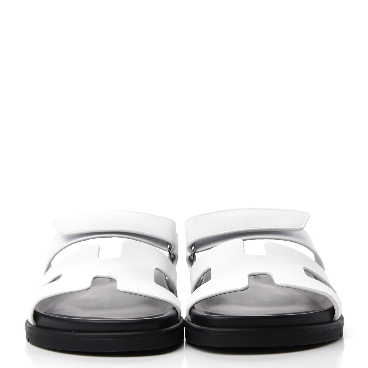 Hermes Calfskin Womens Chypre Sandals 40 White 2 of 9