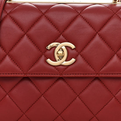 Chanel Lambskin Quilted Small Trendy CC Flap Dual Handle Bag Red 8 of 11