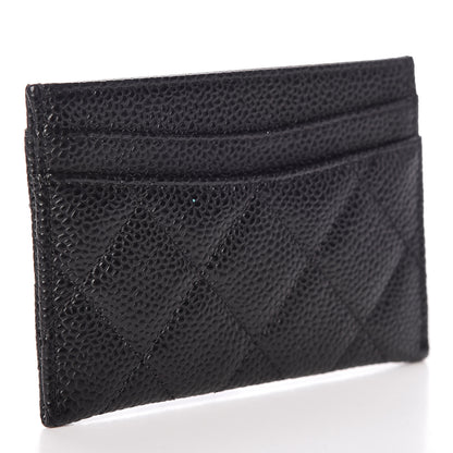 Chanel Caviar Quilted Card Holder Black 3 of 9