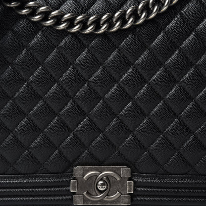 Chanel Caviar Quilted Large Boy Flap Black 11 of 11
