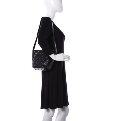 Givenchy Lambskin Quilted Mini GV Bucket Bag Black 2 of 9