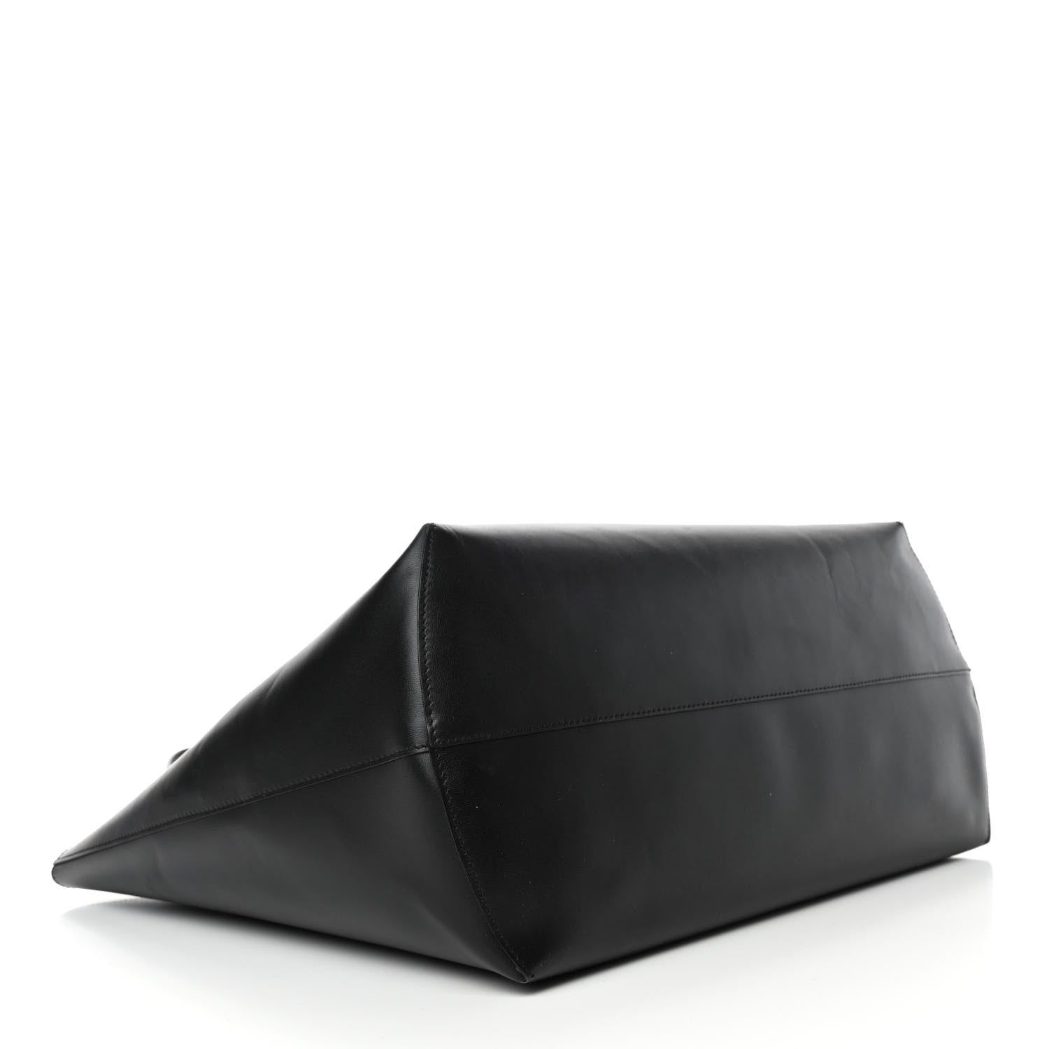 Fendi Vitello Ginevra Elaphe Monster Eyes Shopping Tote Black Naturale 3 of 4