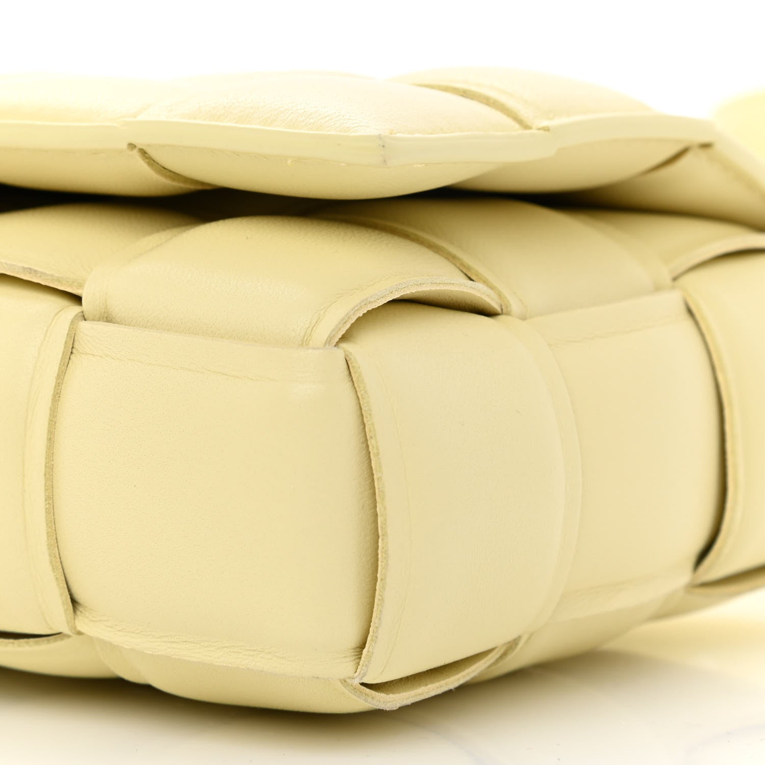 Bottega Veneta Nappa Maxi Intreccio Small Padded Cassette Crossbody Bag Ice Cream 12 of 12