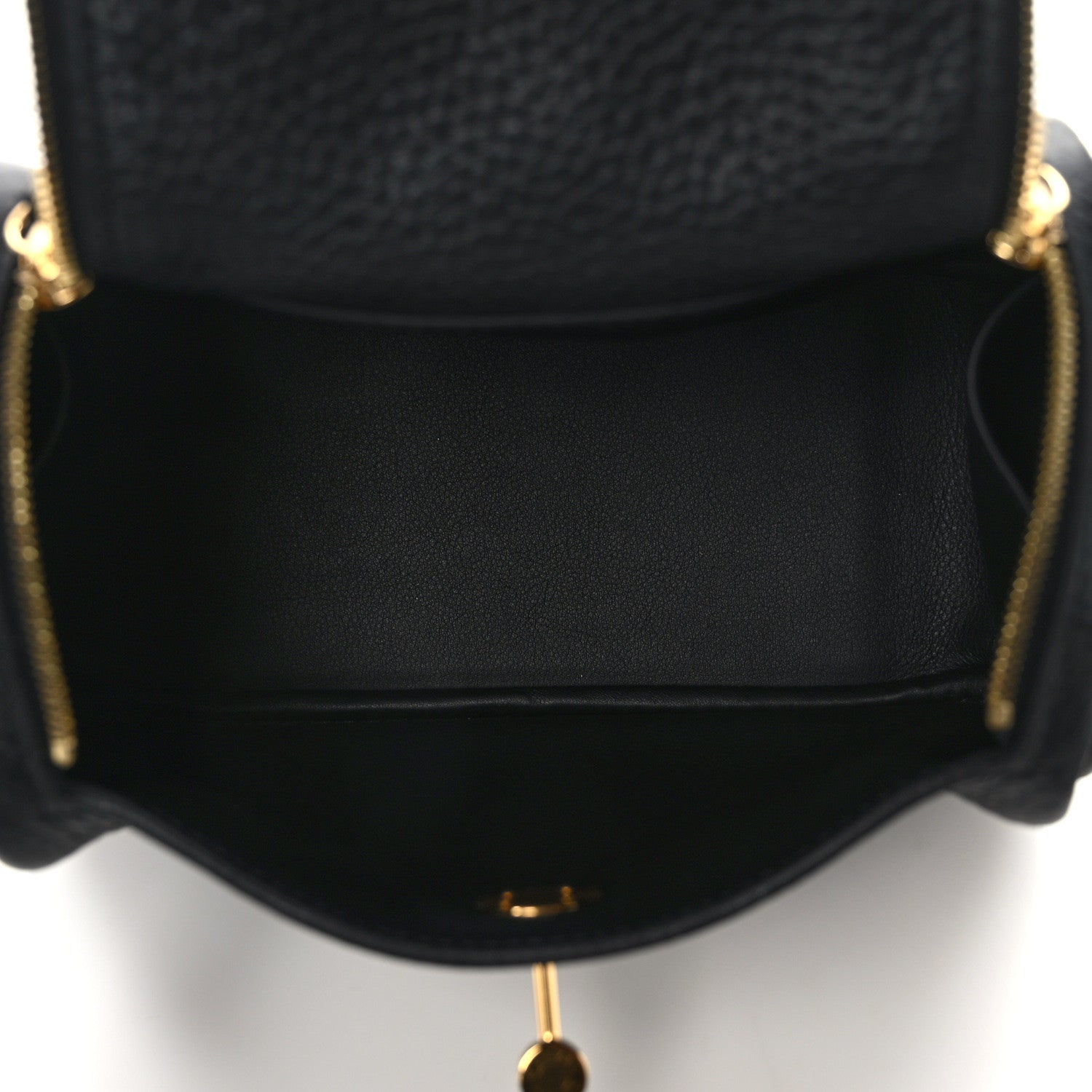 Hermes Taurillon Clemence Mini Lindy 20 Black 5 of 14