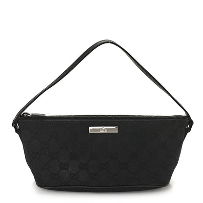 Gucci Monogram Boat Pochette Black 1 of 10