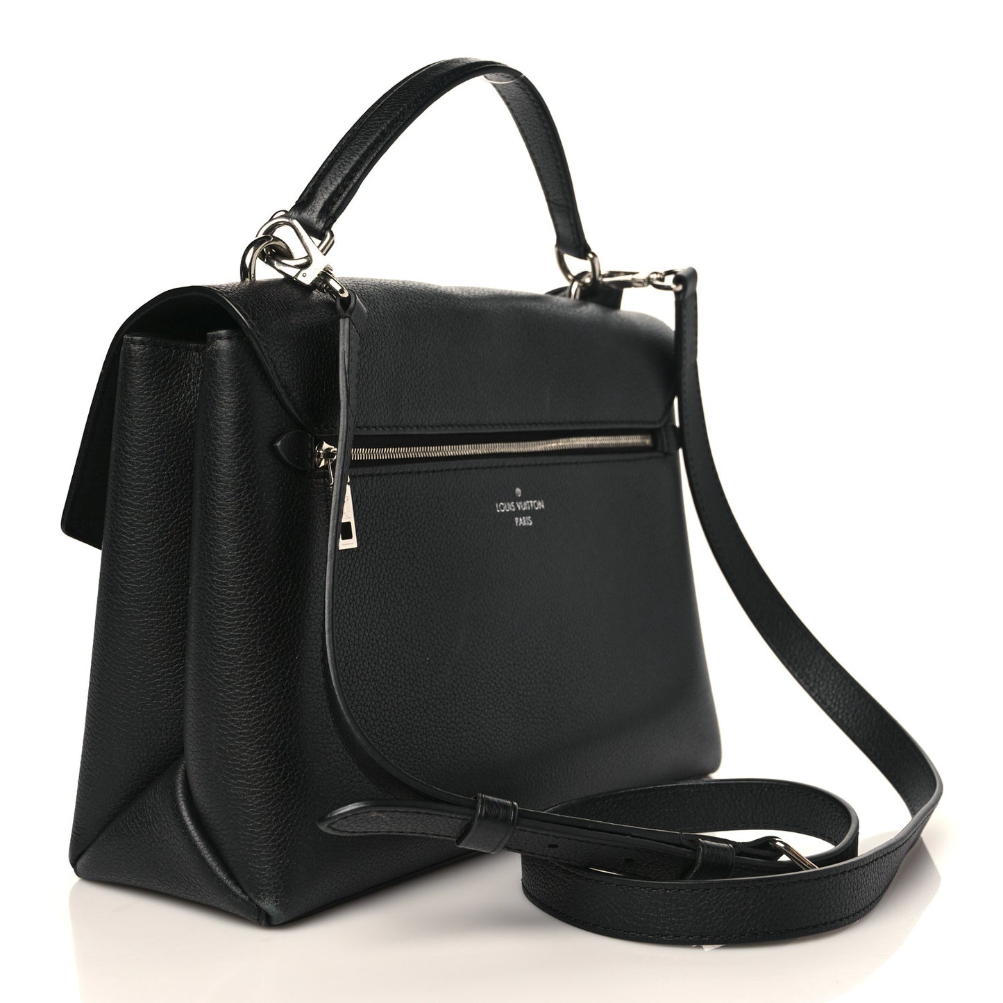 Soft Calfskin My Lockme Top Handle Black