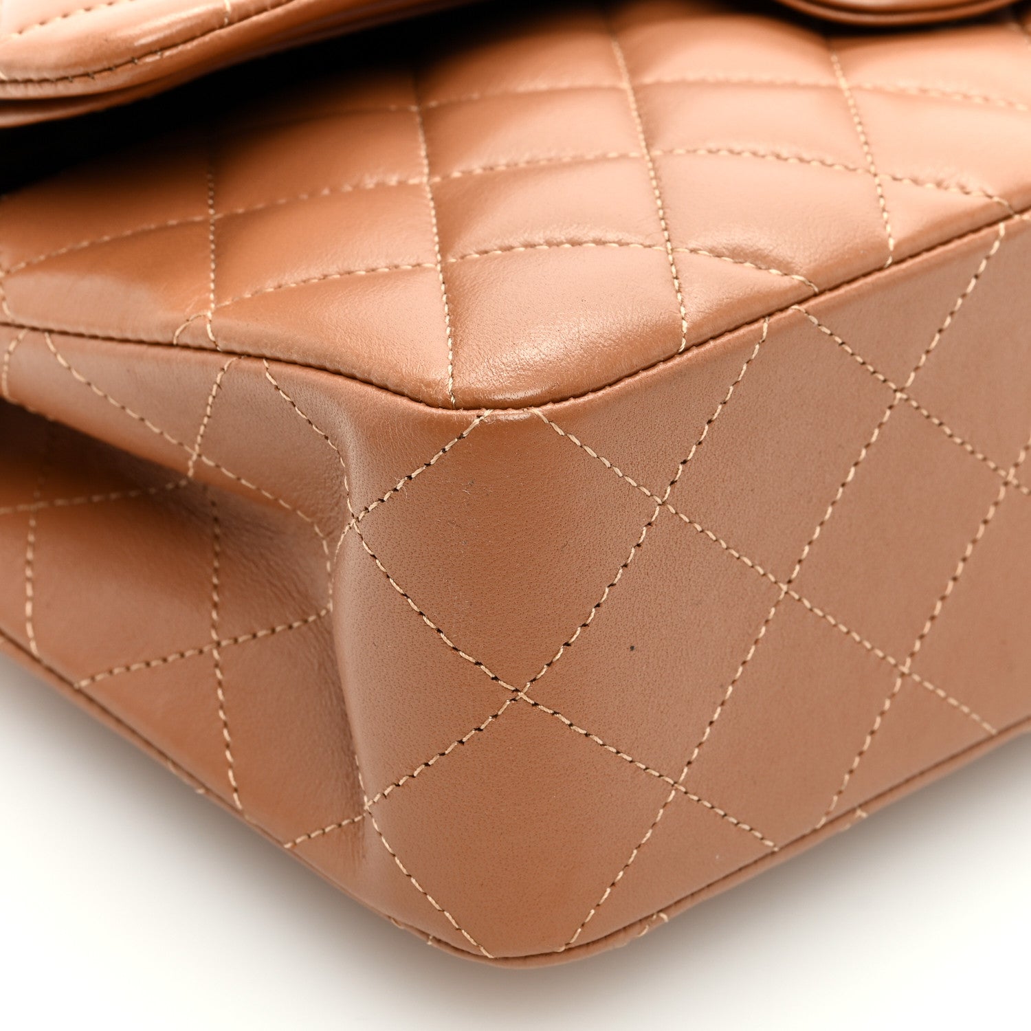 Chanel Lambskin Quilted Small Double Flap Brown 8 of 9