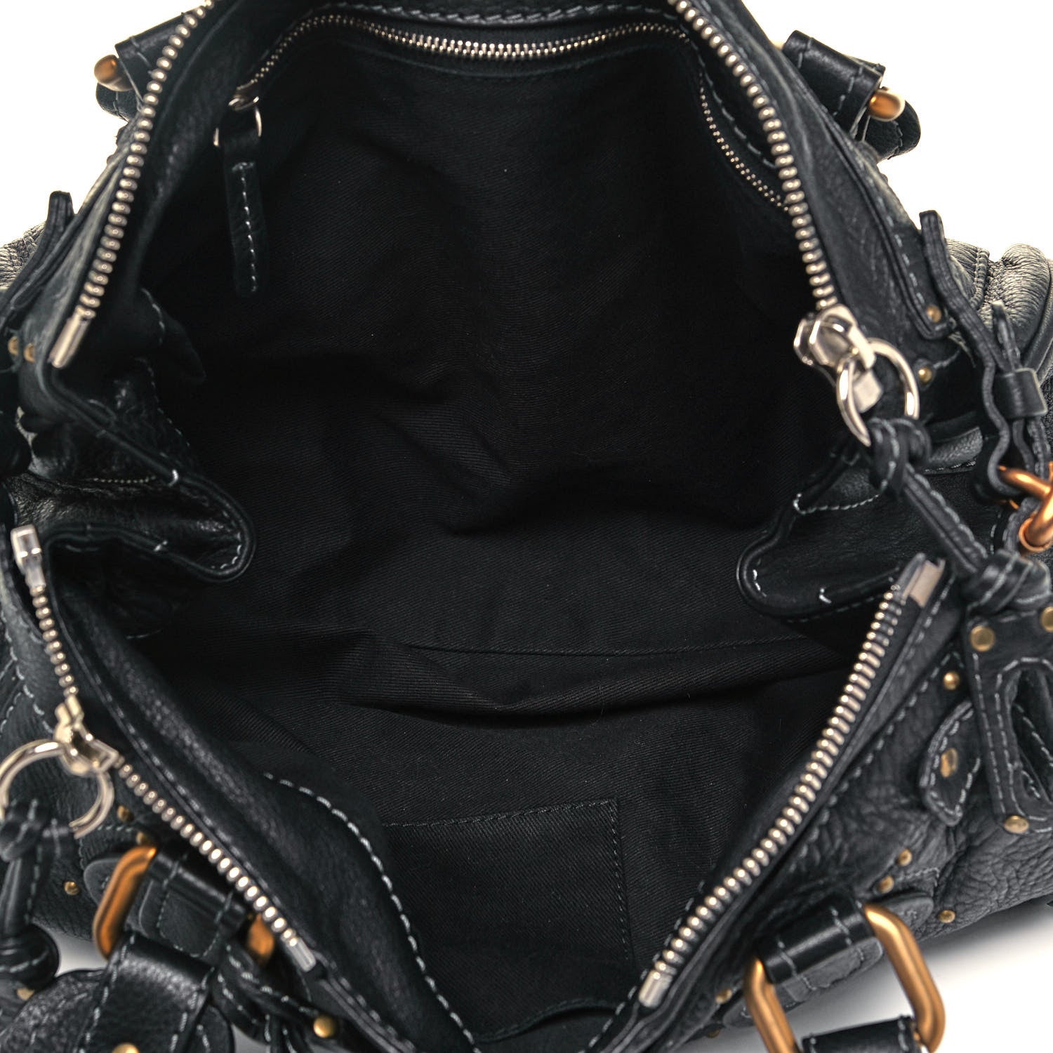 Chloe Calfskin Medium Paddington Satchel Black 6 of 8
