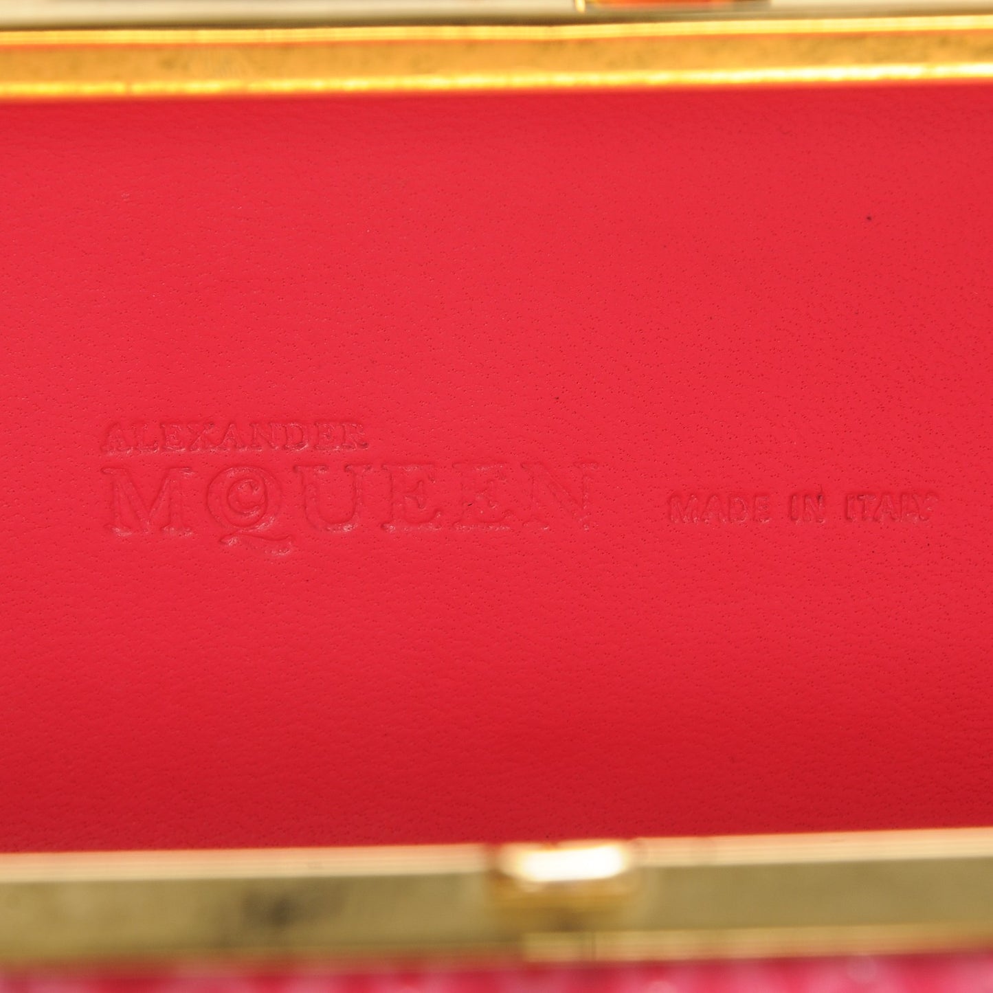 Python Knuckle Box Clutch Pink