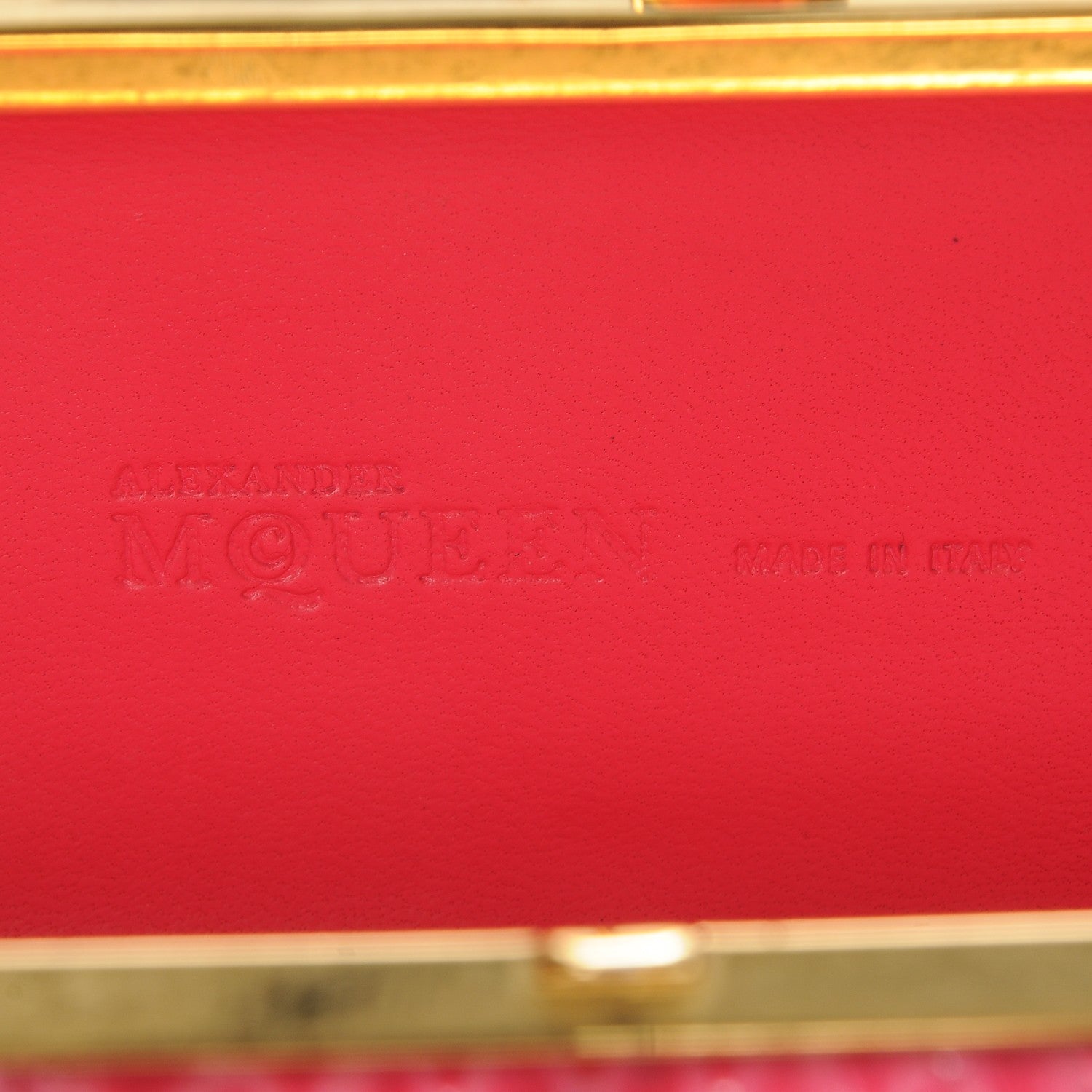 Alexander McQueen Python Knuckle Box Clutch Pink 7 of 7