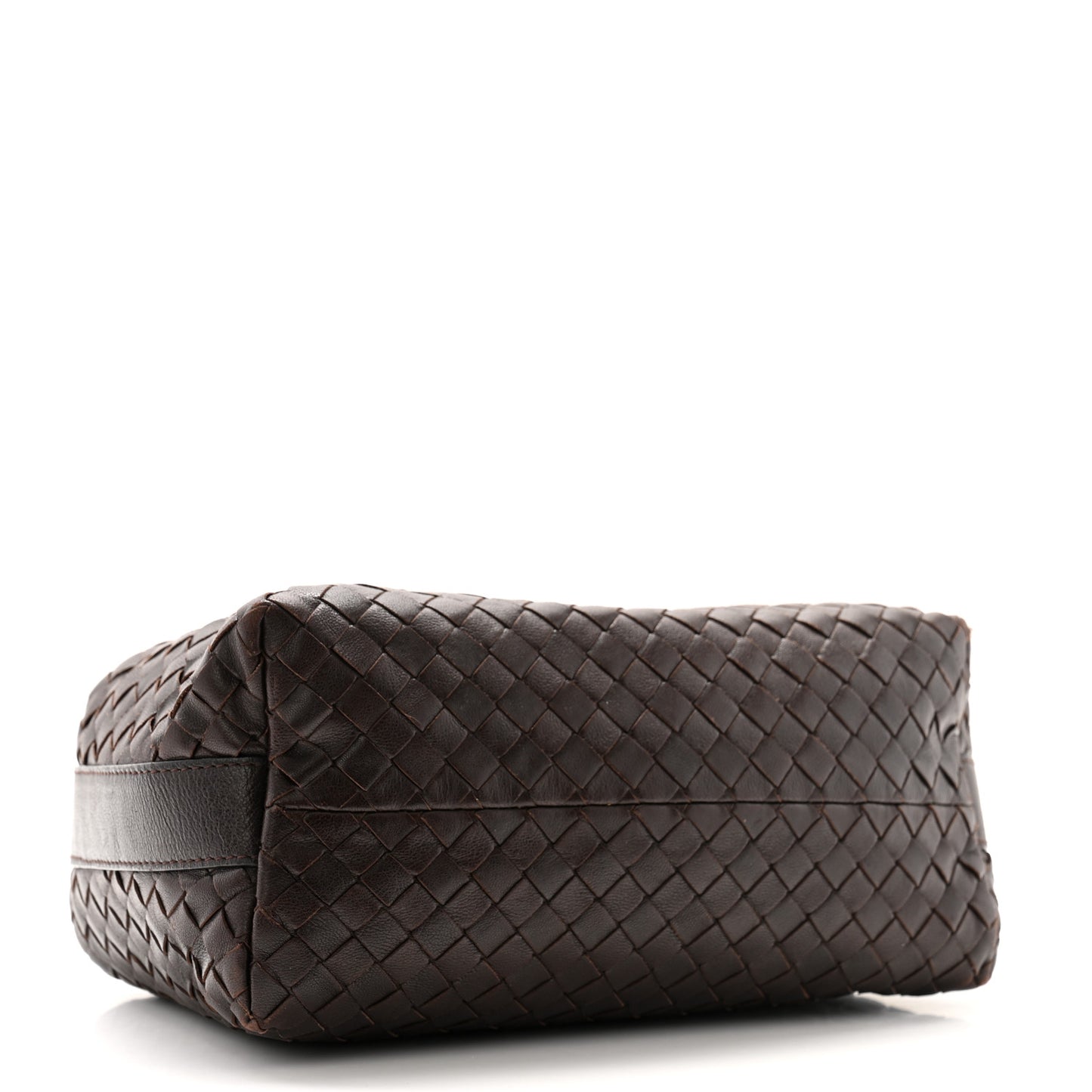 Nappa Intrecciato Large Cosmetic Case Ebano