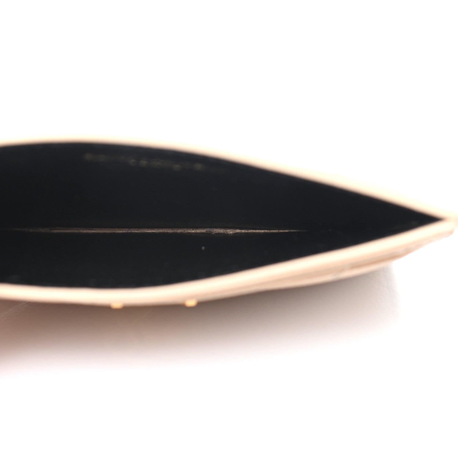 Saint Laurent Grain De Poudre Matelasse Chevron Monogram Credit Card Nude Powder 5 of 7
