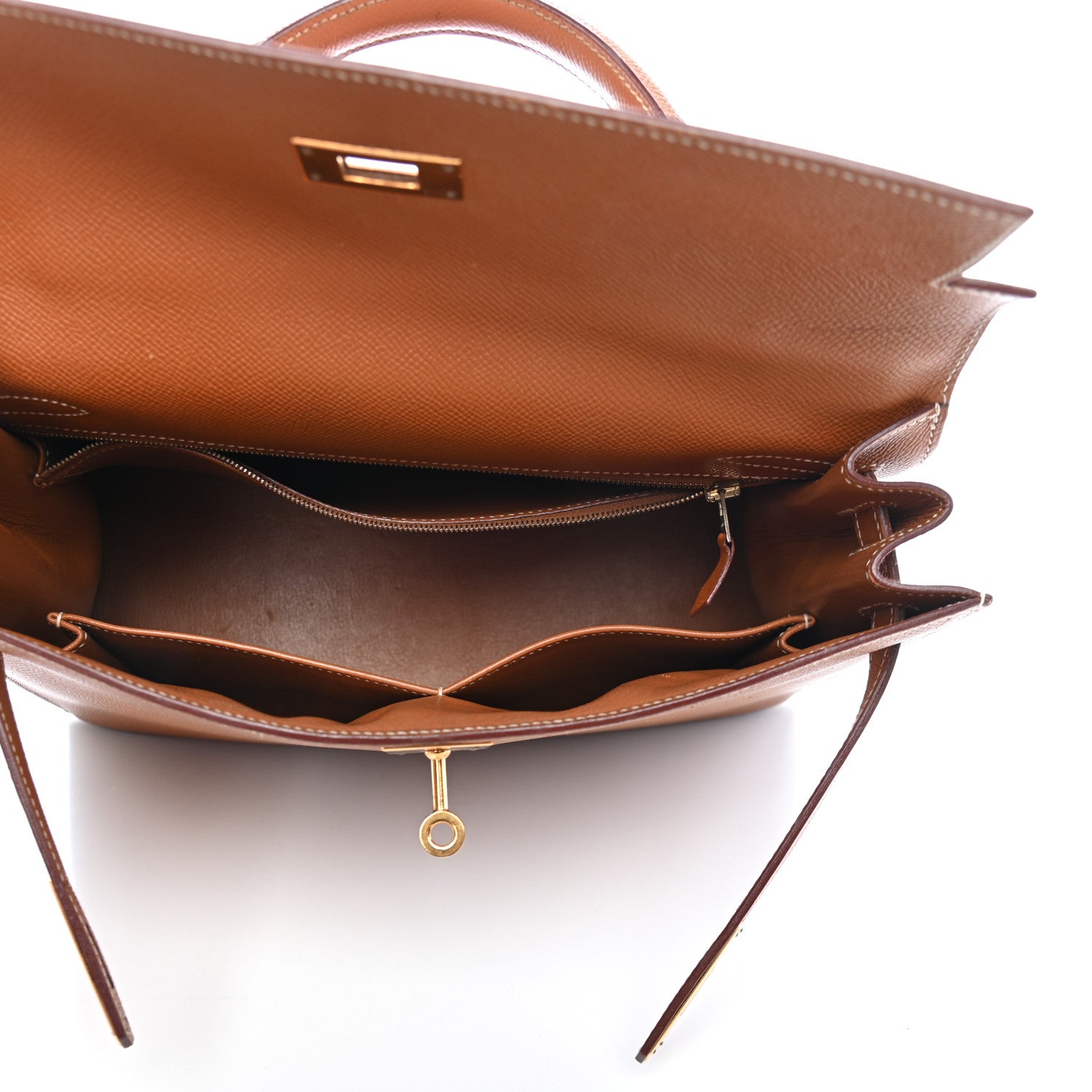 Hermes Epsom Kelly Sellier 32 Gold 4 of 13