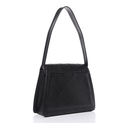 Chanel Caviar Quilted Flap Shoulder Bag Black 3 of 17
