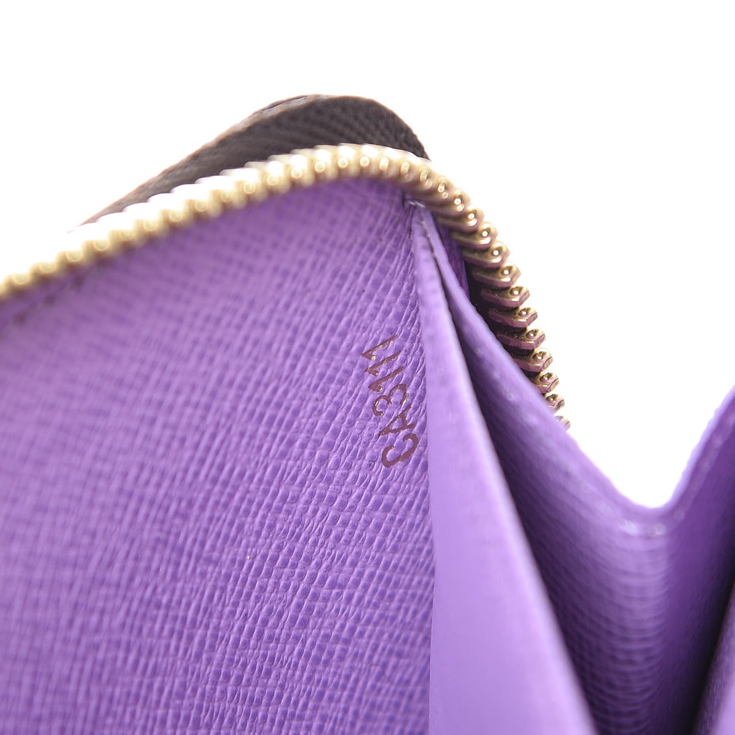 Damier Ebene Illustre Zippy Wallet Violet