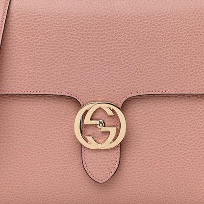 Gucci Dollar Calfskin Medium Interlocking G Top Handle Shoulder Bag Soft Pink 8 of 10
