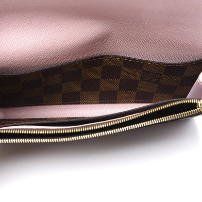 Louis Vuitton Damier Ebene Emilie Wallet Rose Ballerine 3 of 7