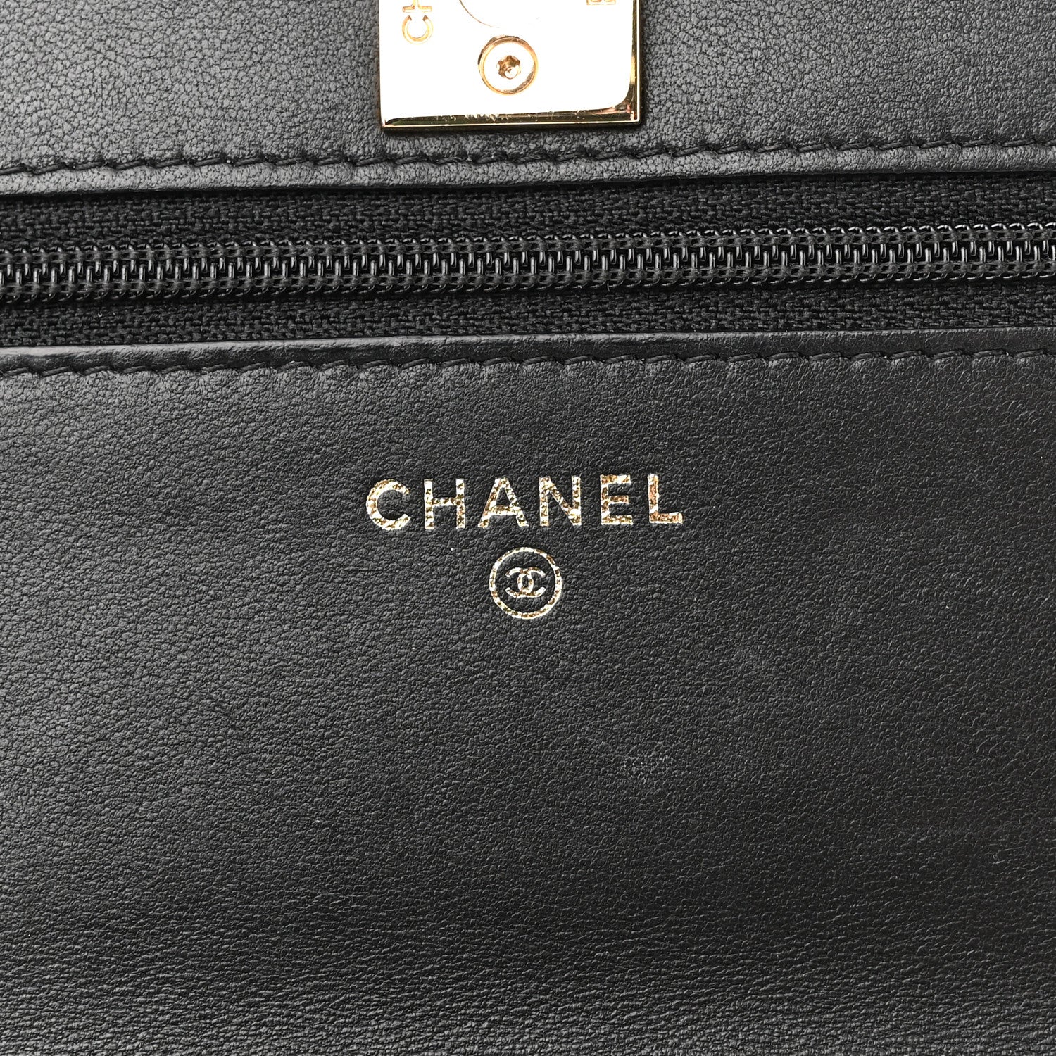 Chanel Lambskin Quilted Trendy CC Wallet On Chain WOC Black 6 of 13