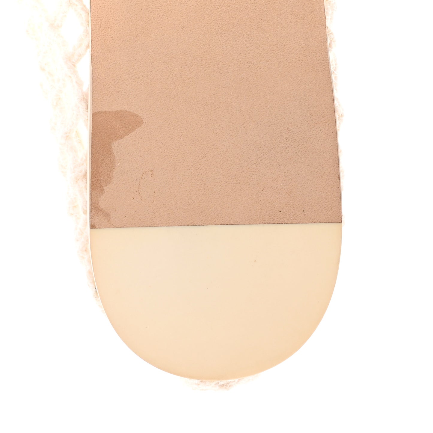 Raffia Braided CC Mocassin Loafers 41 White