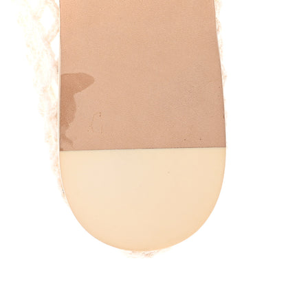 Chanel Raffia Braided CC Mocassin Loafers 41 White 10 of 15