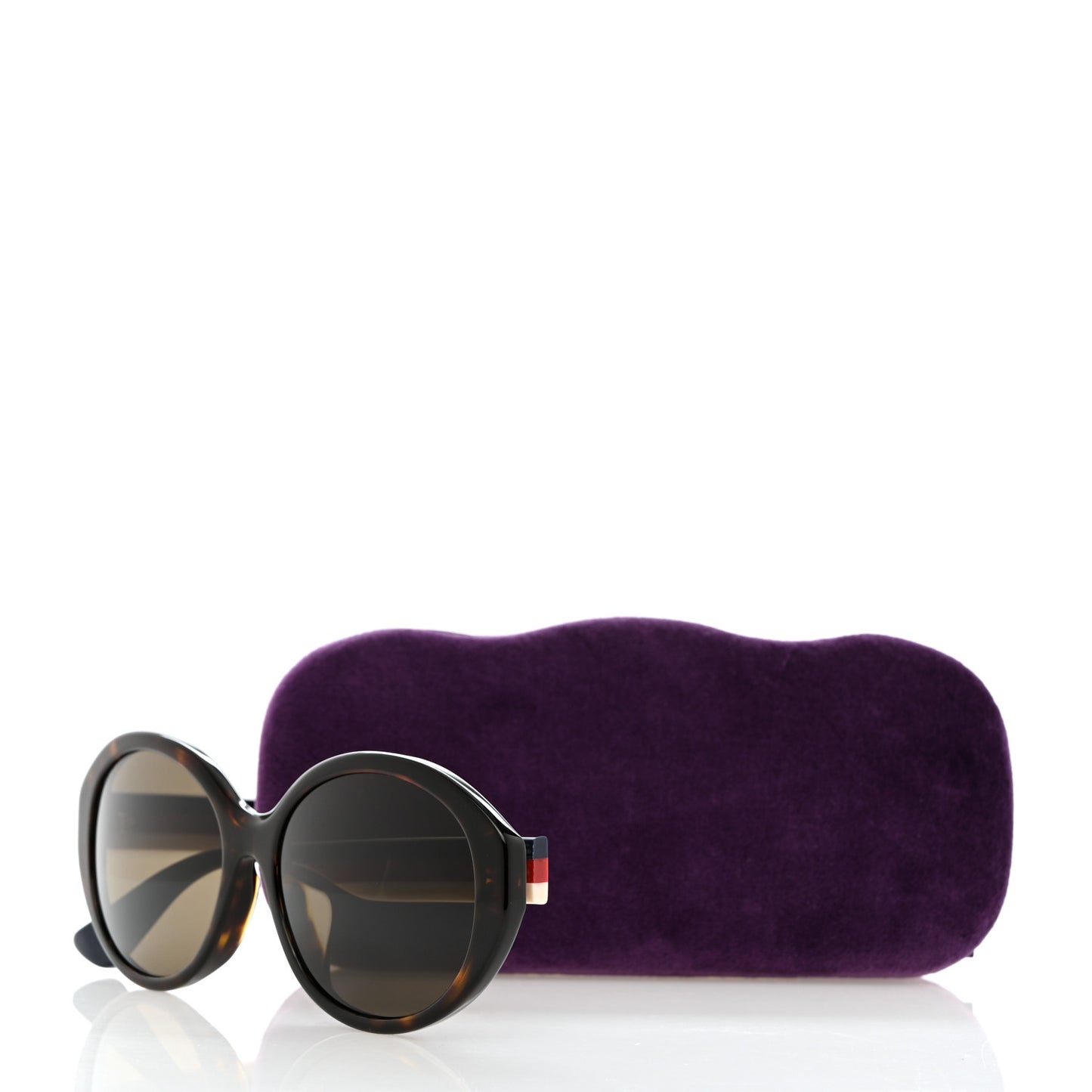Round Web Sunglasses GG0279SA Havana