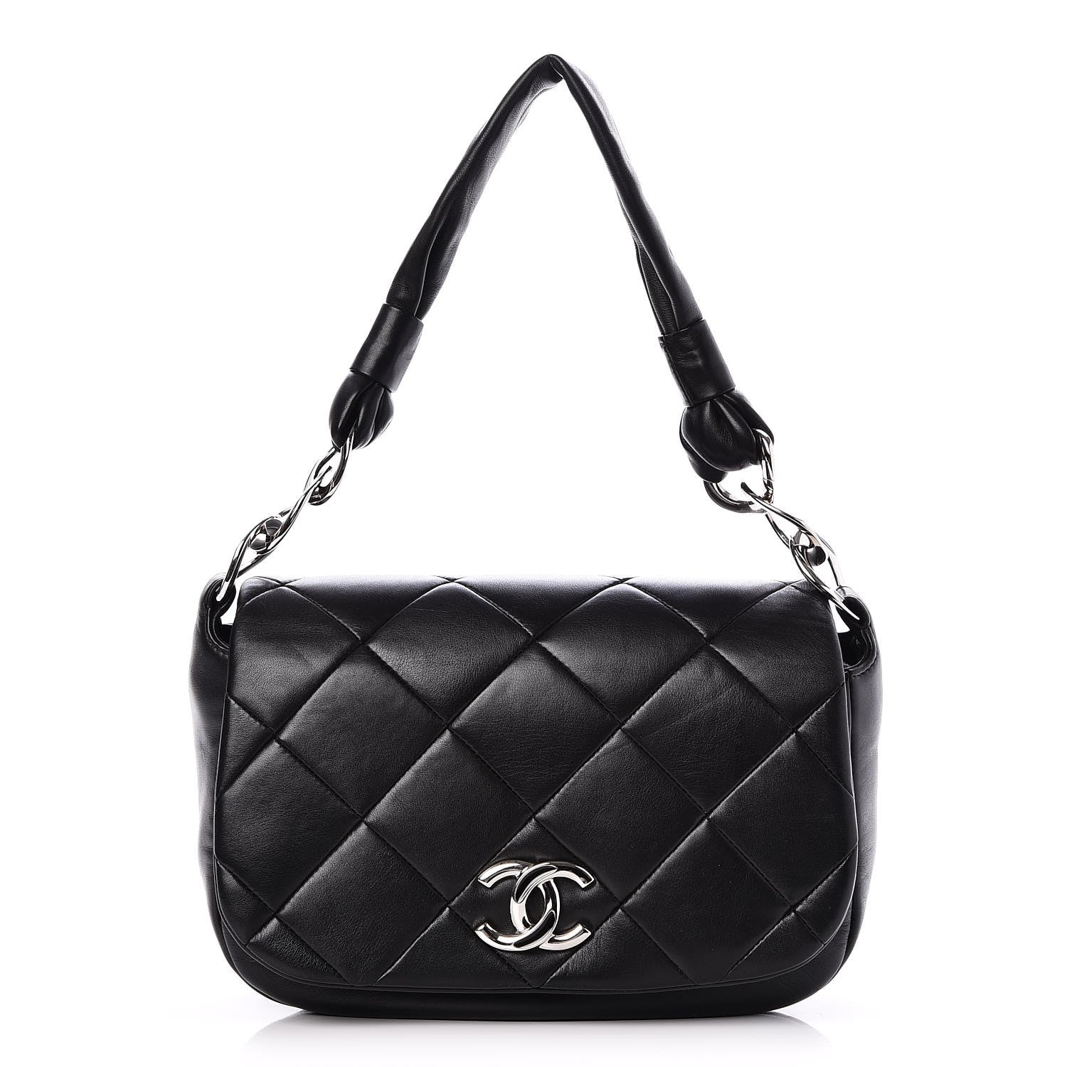 Chanel Lambskin Quilted Flap Bag Black 1 of 8
