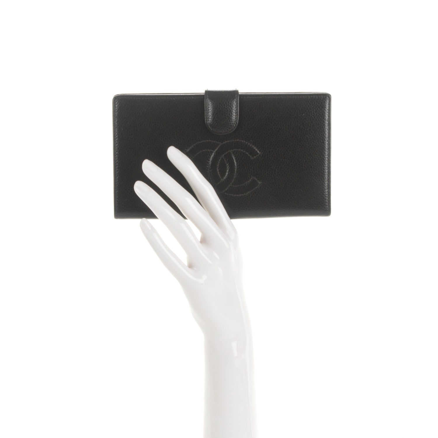Chanel Caviar Timeless CC French Wallet Dark Brown 2 of 8