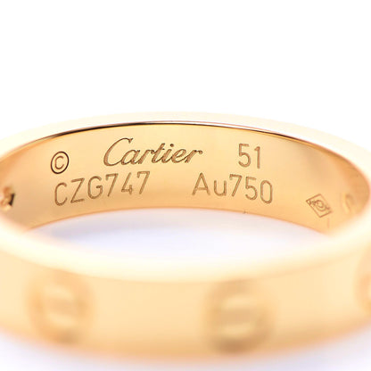 Cartier 18K Yellow Gold Diamond 4mm LOVE Wedding Band Ring 51 5.75 4 of 4