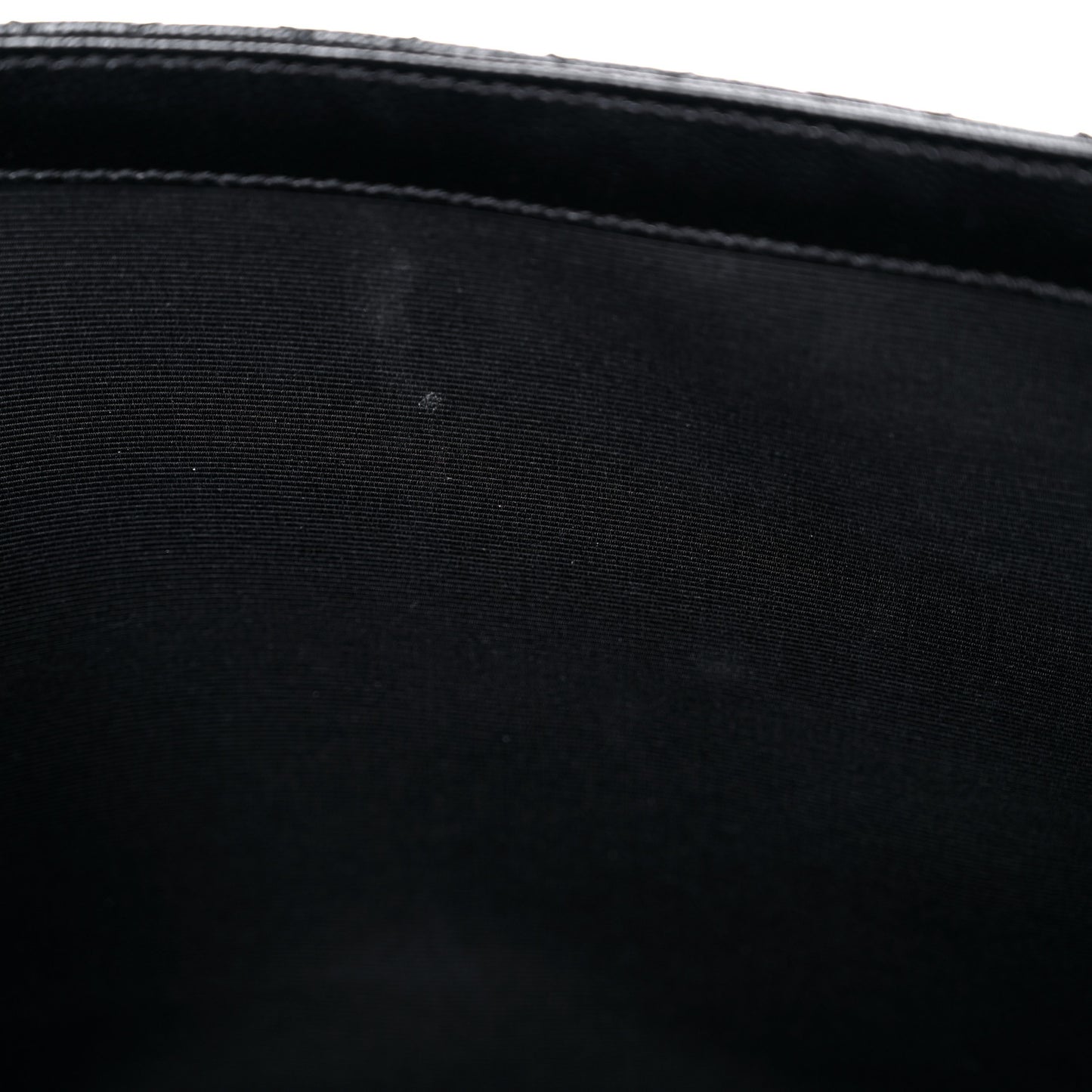 Grain De Poudre Textured Mixed Matelasse Large Triquilt Monogram Monochrome Satchel Black