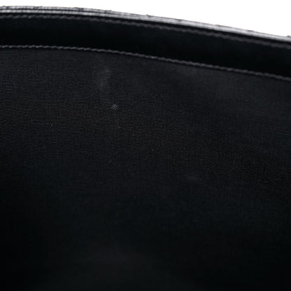 Saint Laurent Grain De Poudre Textured Mixed Matelasse Large Triquilt Monogram Monochrome Satchel Black 9 of 10