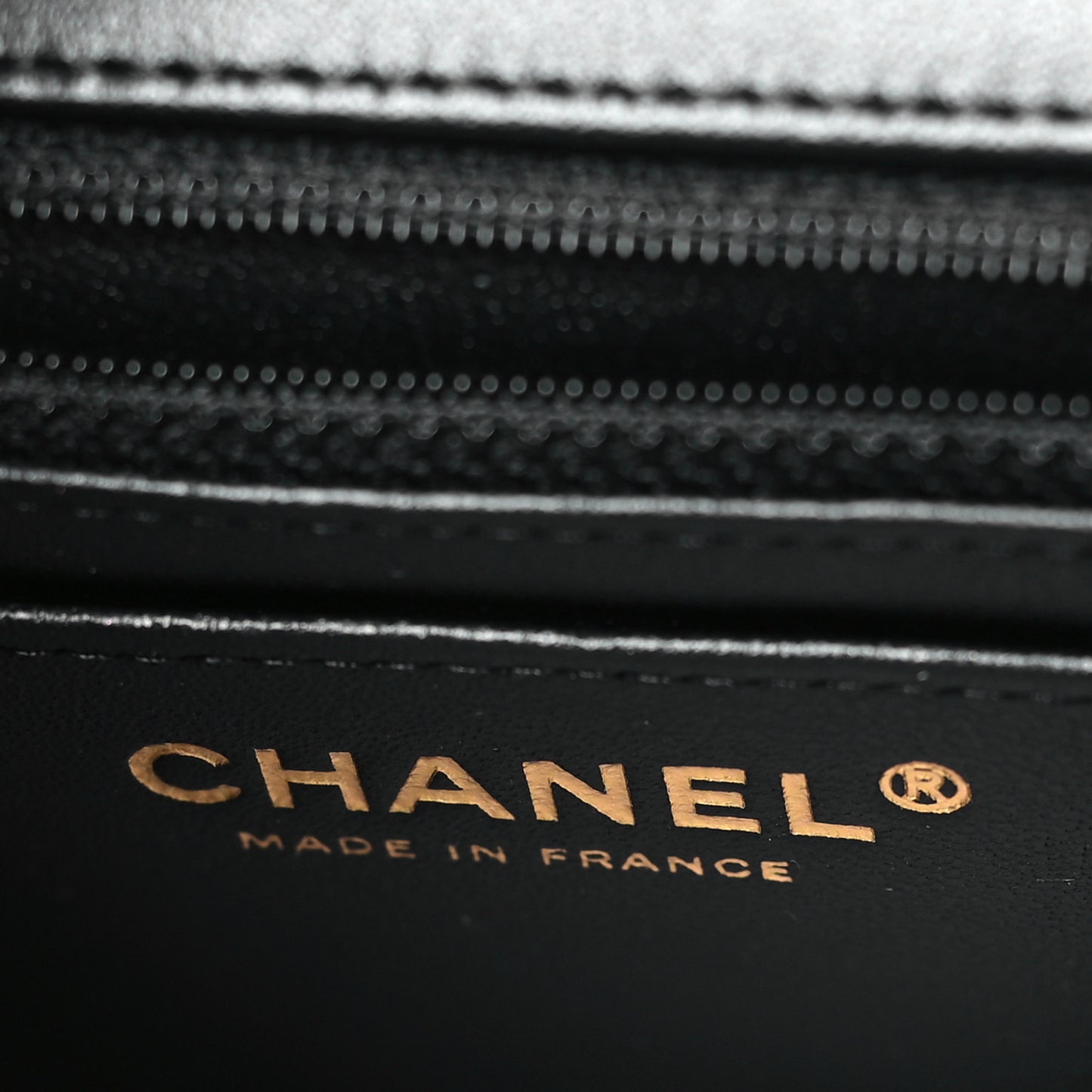 Lambskin Quilted Mini Rectangular Flap Black