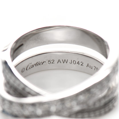 Cartier 18K White Gold Diamond Etincelle de Cartier Ring 52 6 4 of 5